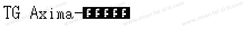 TG Axima字体转换